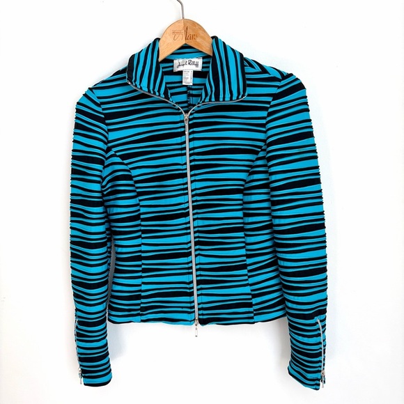 Joseph Ribkoff Jackets & Blazers - Joseph Ribkoff Textured Zip Jacket - Size 8